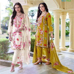 Embroidered Rayon Salwar Suit Set